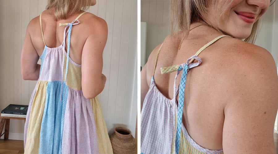 How to Sew a Patchwork Linen Dress