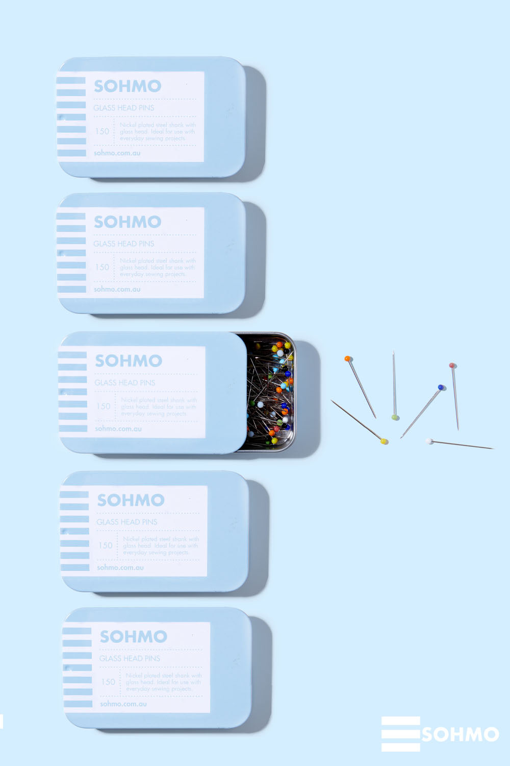 SOHMO Glass head Pins