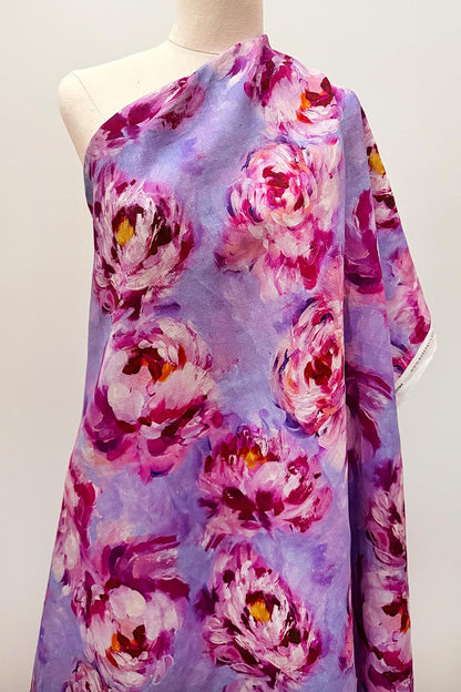 Carolyn Quan | Painterly Peonies | Linen