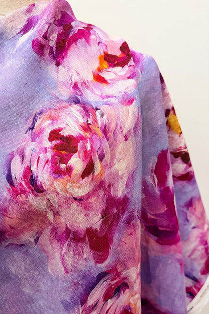 Carolyn Quan | Painterly Peonies | Linen