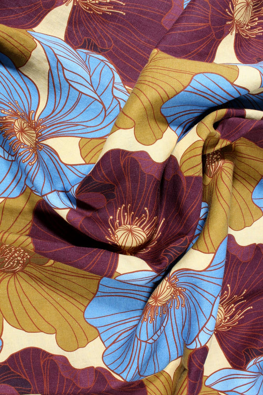 Frannie | Dusk | 100% Linen fabric | Washed finish