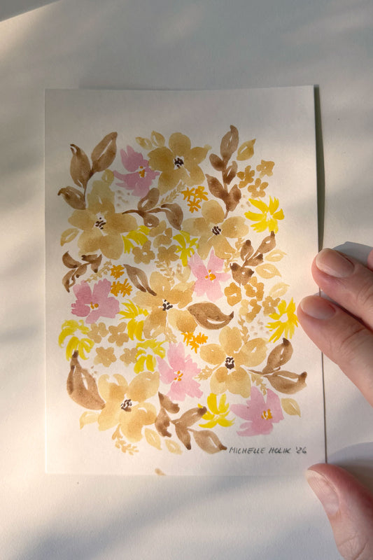 Original Watercolour Floral #1