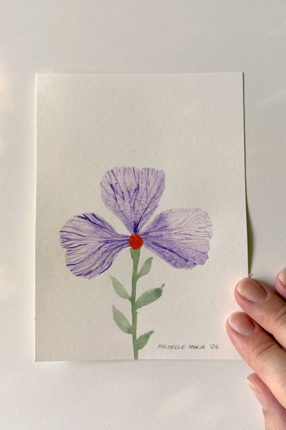 Original Watercolour Floral #3