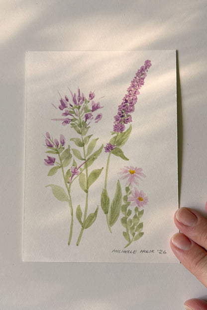 Original Watercolour Floral #4