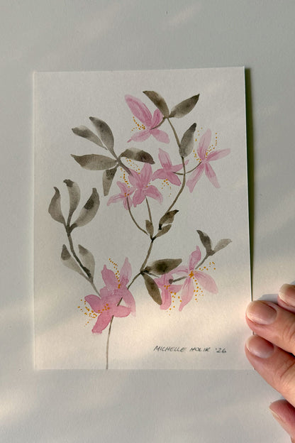 Original Watercolour Floral #5
