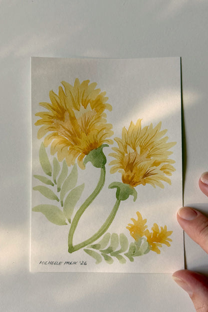 Original Watercolour Floral #9