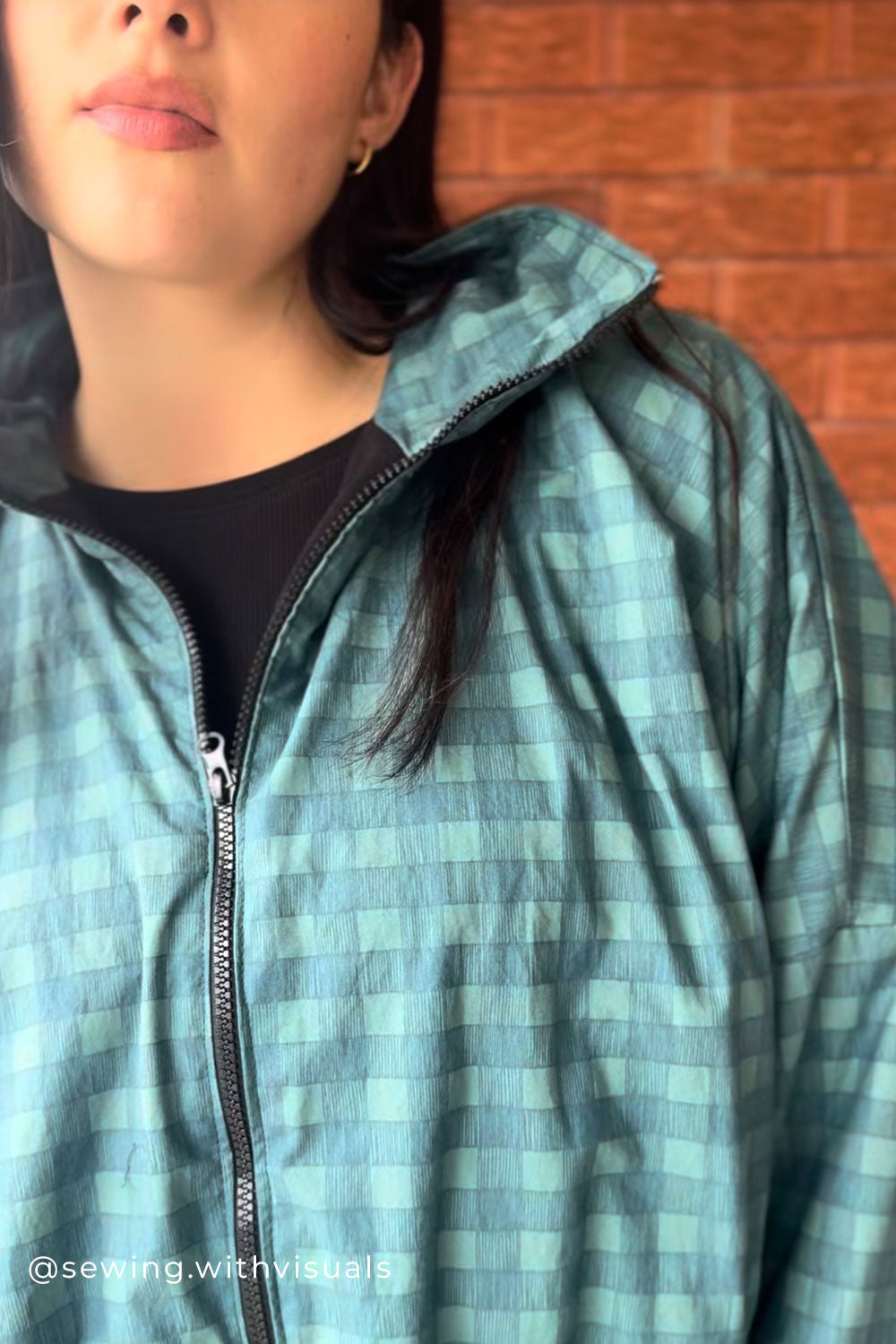 Studio Gingham | Teal | 100% Cotton Percale Fabric