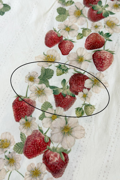 Studio Seconds | Vintage Berries | White | 100% Cotton Percale Fabric