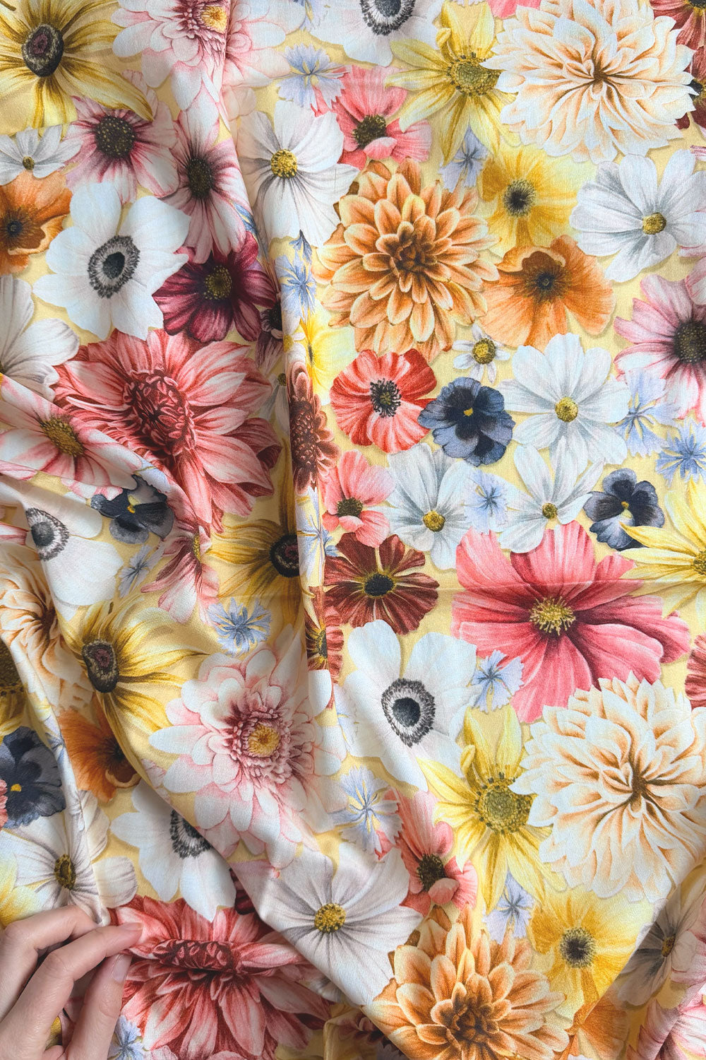 REMNANT 1M | Blossom Butter | Quilting Cotton