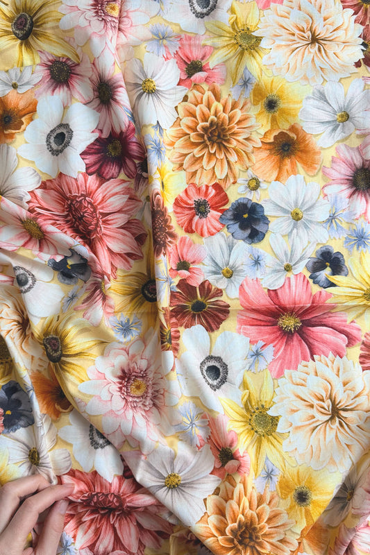 REMNANT 1M | Blossom Butter | Quilting Cotton