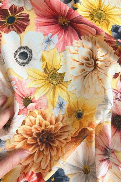 REMNANT 1M | Blossom Butter | Quilting Cotton