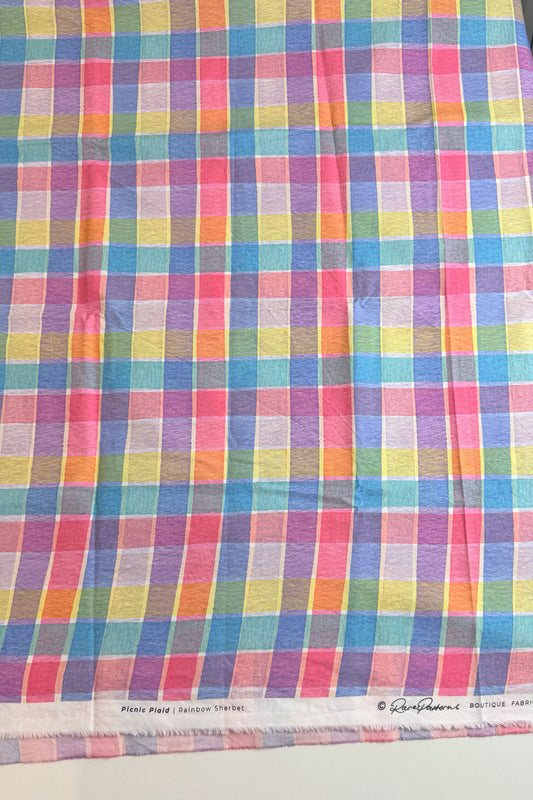 REMNANT 1M | Picnic Plaid | Cotton Percale